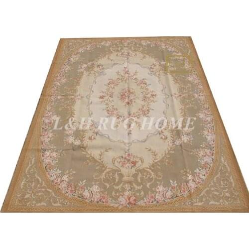 Free shipping 8'X10' French Aubusson weave rugs handmade aubusson carpets