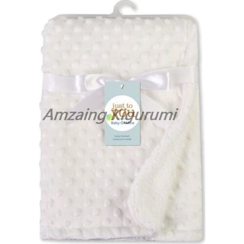 Baby Blanket & Swaddling Newborn Thermal Soft Fleece Blanket Winter Solid Bedding Set Cotton Quilt Infant Bedding Swaddle Wrap