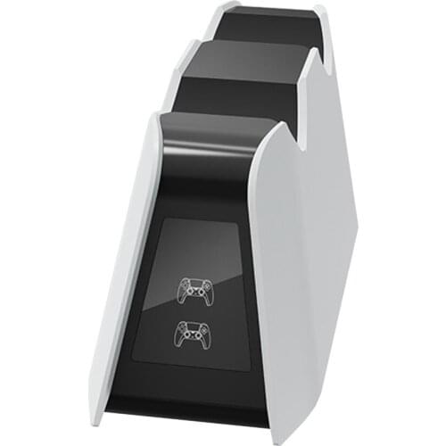 For PS5 Controller Charger DualSense 2-Pin Contact Dual Fast Charging Dock Station Dock for PlayStation 5 Wireless Controller