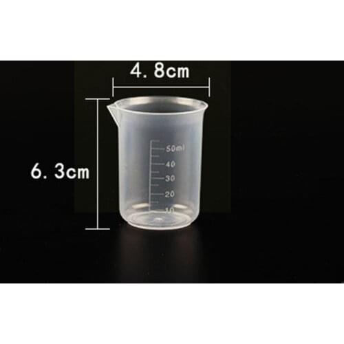 Graduated Measuring Cup Transparent Plastic Beaker Measuring Cup Kitchen Cup Food-grade Baking Measuring Handleless R7A9
