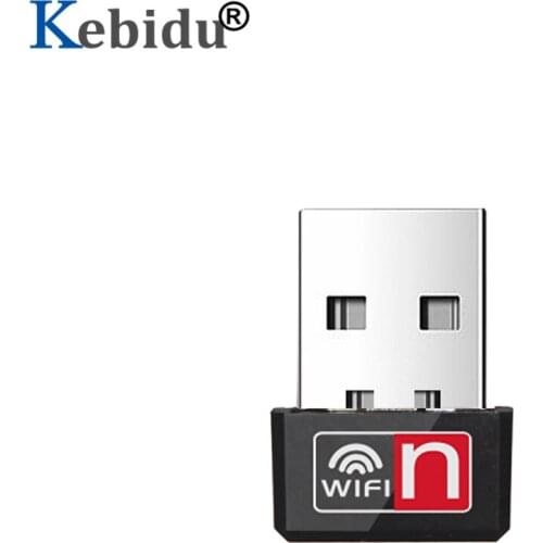 Kebidu MT7601 WiFi Adapter 150Mbps Mini USB Wi-Fi Adapter 2.4G Network Card Antenna Receiver For PC USB Ethernet WiFi Dongle