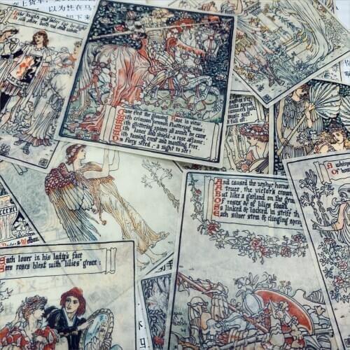 Classical European Vintage TN stickers DIY scrapbooking journal base collage mobile phone diary gift sealing decoration stickers