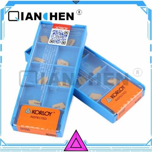Korloy SP200 NC3020 (10pcs/lot) High Quality Internal Turning Tool Insert Genuine Original Korea Hard Alloy Ashley