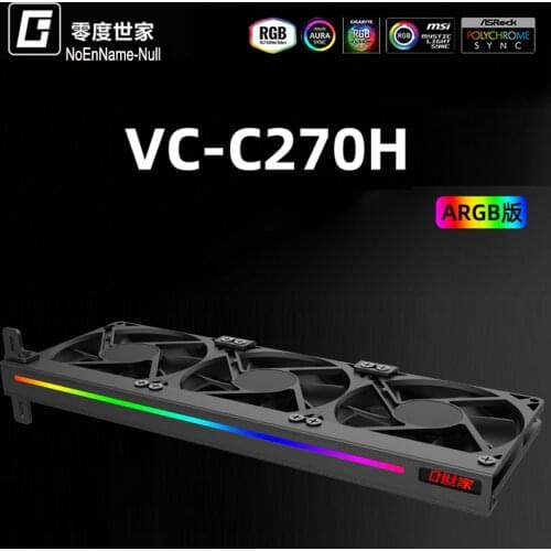 Universal GPU Cooling Fan 3x90mm ARGB Sync Lighting 5V Addressable RGB Decoration Silent Chassis PCI Graphics Card Cooler Fan