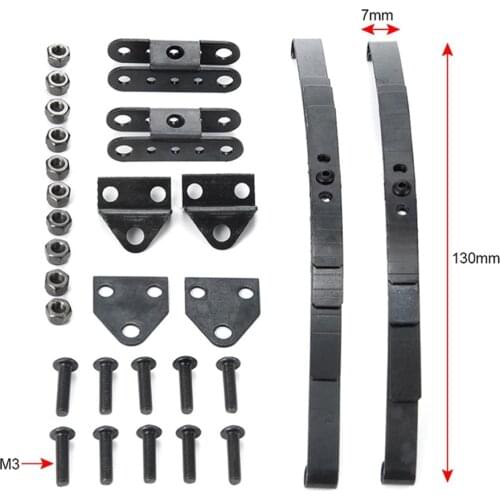 Metal Hard Leaf Spring Suspension Stainless Steel Bar Set With Screws for 1/10 RC Crawler D90 RC4WD Tamiya Axial Truck Parts