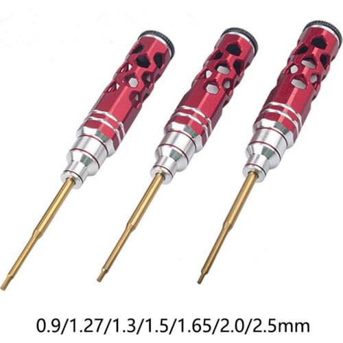 RJX HSS Titanium mini 0.9/1.27/1.3/1.5/1.65/2.0/2.5mm Hex Screwdriver Bit Repairing Tool For RC Models Car Boat Airplane