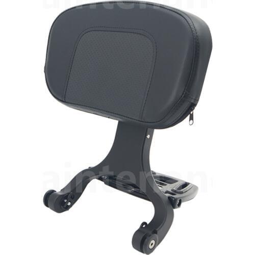 Motorcycle Multi-Purpose Driver Passenger Backrest with Folding Luggage Rack