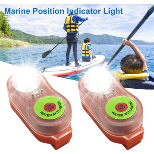 Marine LED Light Ultra Bright Safety Strobe Light Easily Attaches to Life Vest Jacket Safe Light for Swimming