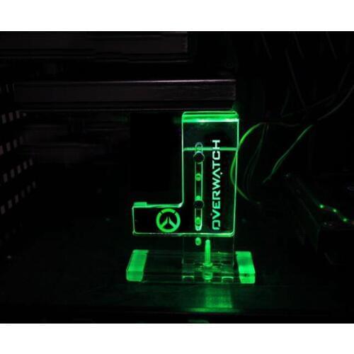 Newest Computer Office Transparent Cool Green LED For OVERWATC 30*140 mm Interface Graphics Cards Stand Internal HIS Components