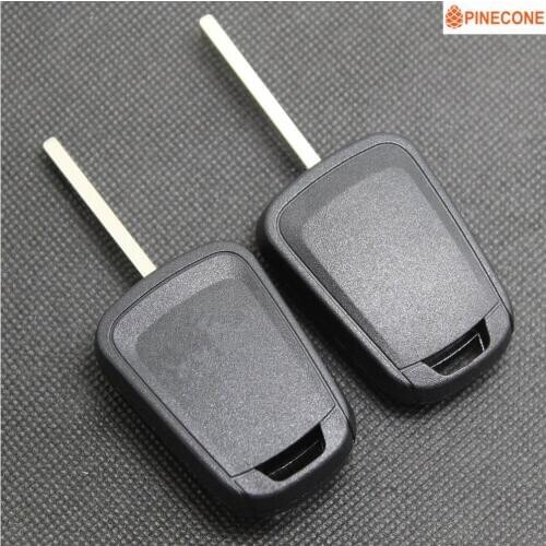 PINECONE for CHEVROLET AVEO CRUZE Car Key Case With Uncut Hu100 Blade Emergency Car Key Shell FOB 1 PC