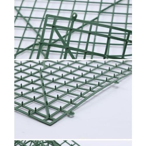 20pc/lot 60x40cm Plastic Frame For Flowers Wall Arches DIY Wedding Decoration Backdrop Plastic Bent Sub-rack Row Mat Grid