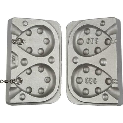 Mould lead Grippa Gr.300-350 F97 Gancetti N ° 1 N ° 20 Gancetti N ° 1 free fishing carp