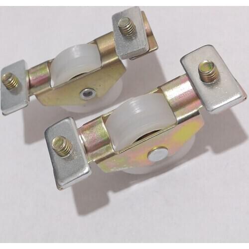 Sliding Door Plastic Steel Window Pulley Glass Aluminum Alloy Brass Wheel Muted Nylon Roller Hardware