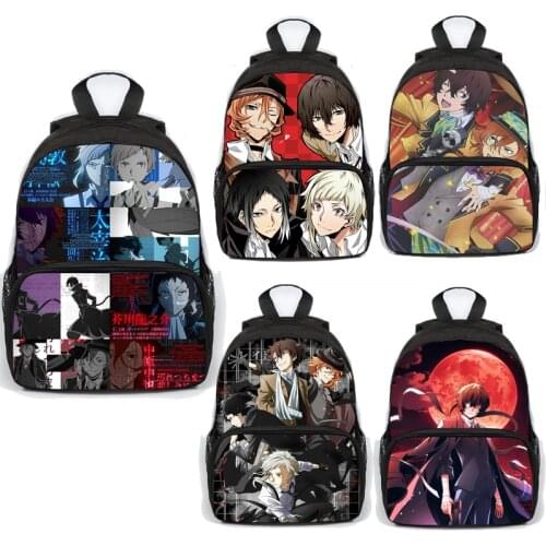 13 Inch Anime Bungou Stray Dogs Backpack Boys Girl School japanese anime Bags Large capacity Backpack Bungo Stray Dogs Bookbag