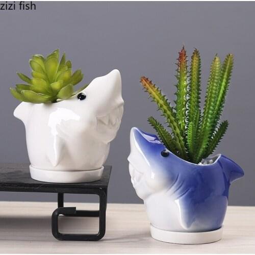 Gardening Supplies Succulent Flower Pot Ceramic Flowerpot Animal Flower Pots Garden Pots Plant Pot Desktop Decoration Ornaments