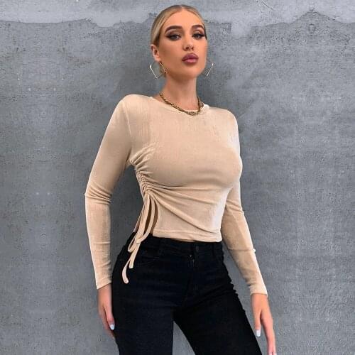 UETEEY Autumn Winter New style Dress Sexy V-neck Long Sleeve Dress Hollowed out Bodycon Girls Knitted Dress