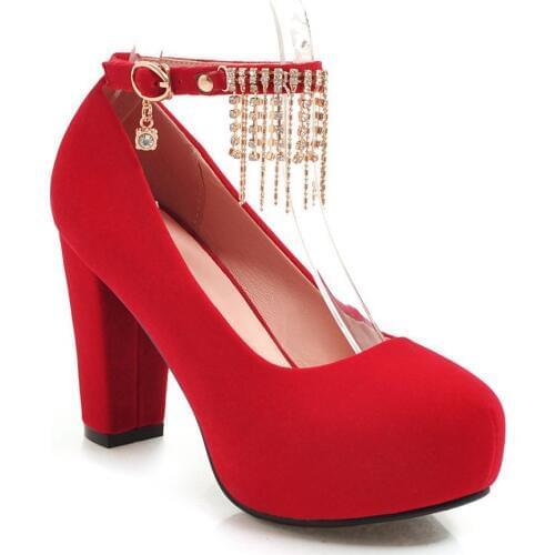 Fashion wedding shoe product thick with 19 years of age season high with waterproof table size 32-45 yards shallow single shoes