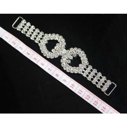 Factory Price 20pcs Crystal Rhinestone Bikini Connectors/ Buckle Metal Chain For Swimming Wear Bikini Decoration