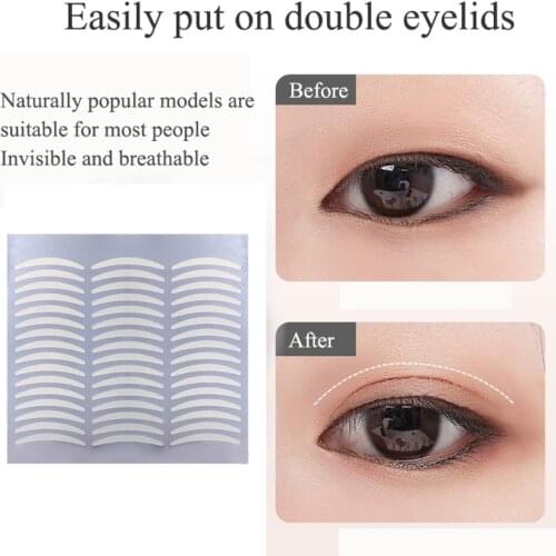1Set 120 Pairs Women Invisible Double Eyelid Tapes Makeup Eye Stickers Fork Makeup High Quliaty Nice
