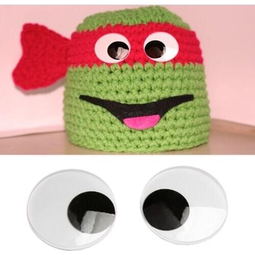 1Pair Jumbo Self Adhesive Googly Wiggly Eyes 7.5/10/15.4cm for Toys Dolls DIY Accessory Eyeball Refrigerator Door