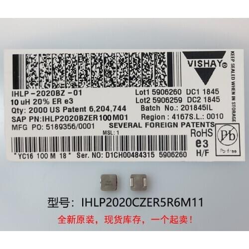 10) New original 100% quality IHLP2020CZER5R6M11 5.6UH 5X5X3MM integrated high current inductors