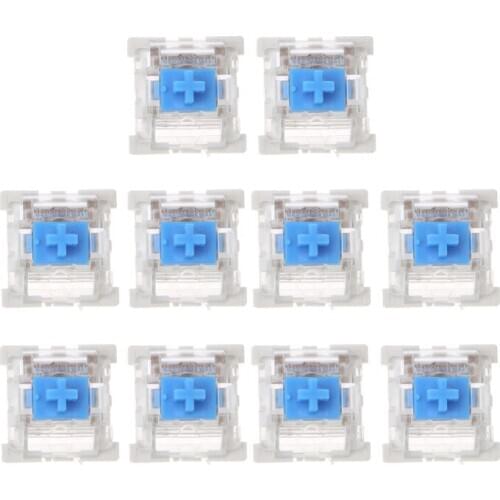 10Pcs 3 Pin Mechanical Keyboard Switch Blue for Cherry MX Keyboard Tester Kit