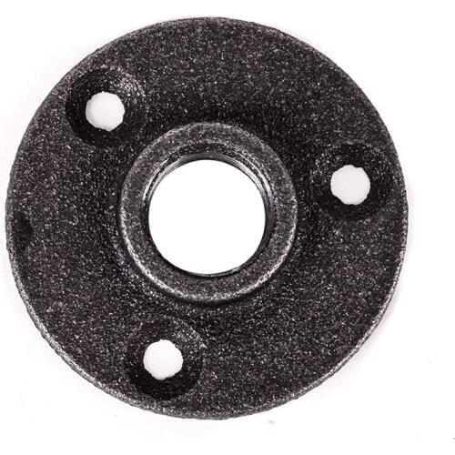 10Pcs/Lot 3/4" Iron Cast Flange Bracket Antique Flanges Base Bracket Tube Pipe Fittings Flange Piece Hardware Tools Mayitr