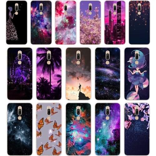 320FG Art Star Tree Sky Space gift Soft Silicone Tpu Cover phone Case for Meizu M5 M5C M5S Note M6 M6S M6T case