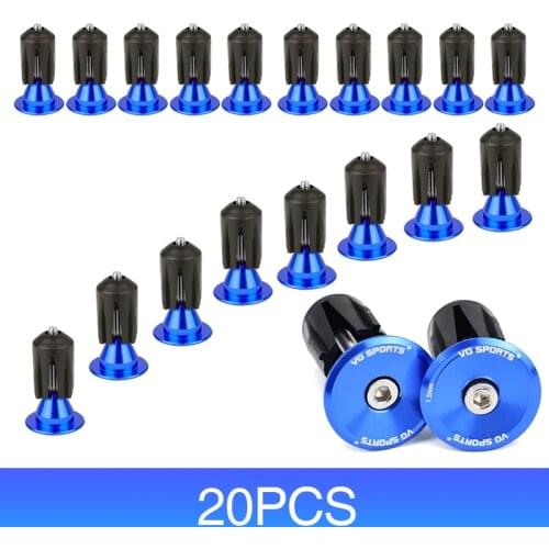 4pc/20pc VG sports Bike Grip Handle Bar End Cap Aluminium Alloy MTB Handlebar Grips Plugs Cap for Bicycle Handlebar Accessories