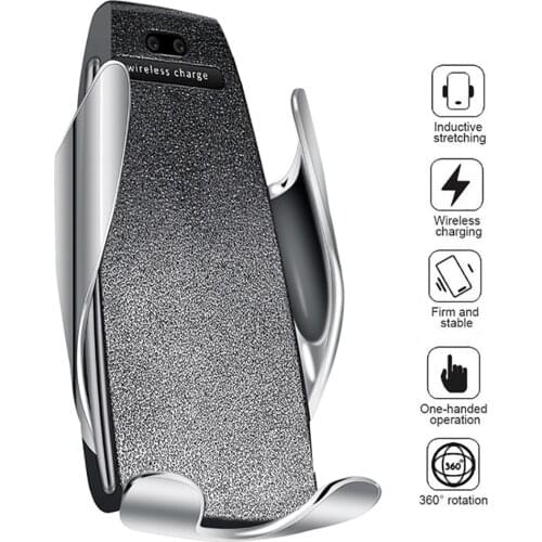 Wireless Car Charger Automatic Clamping fast usb wireless car charger quick charge 3.0 with infrared sensor for iPhone xs max