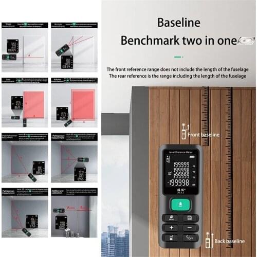 Digital rangefinder Angle Finder Laser distance meter measuring tape Laser Tape Measure Electronic Goniometer