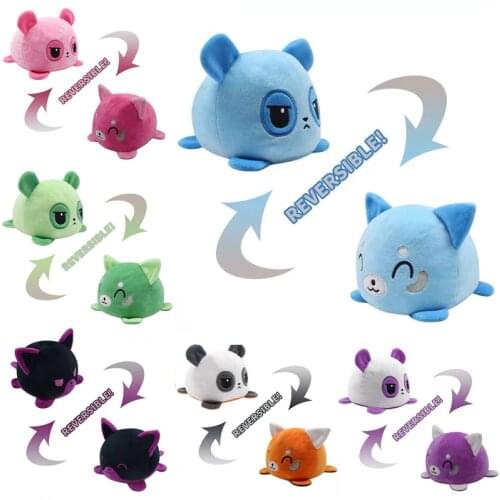 40Styles Reversible Cat Gato Kids Plushie Plush Animals Unicorn Double-Sided Flip Doll Cute Toys For Peluches Pulpos Plush Toys