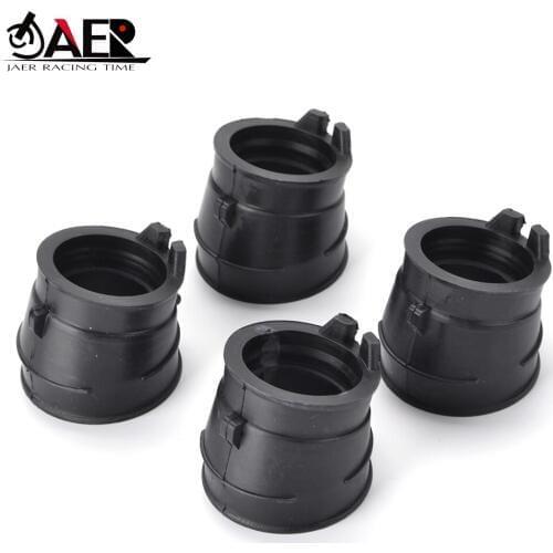 JAER 4PCS Carburetor Adapter Inlet Intake Rubber Manifold For Honda CB250 Hornet 1996-2008 CB 250 JADE250 CBR250 MC14 MC17