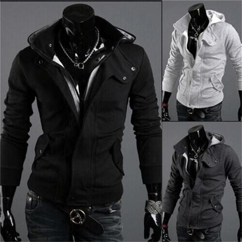 2021 Zipper Cardigan Hoodies Men Fashion Hooded Sweatshirts Spring Spring Sportswear Long Sleeve Slim Tracksuit Jacket