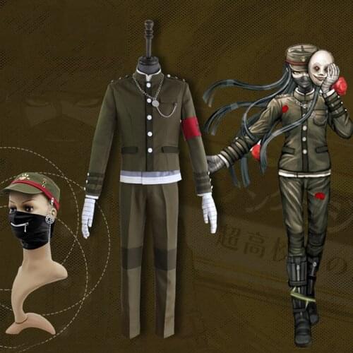 Anime Game Danganronpa V3: Killing Harmony Cosplay Korekiyo Shinguji Costume Adult Women Men Jacket Pant Hat Mask Outfit C150M21