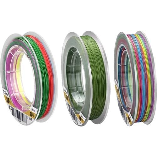 Fishing Line 100Yds, Fishing Leader Line 4/8 Strands Virtually Invisible, Faster Sinking, Abrasion Resistance