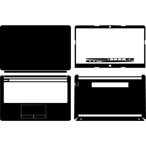 KH Laptop Carbon fiber Leather Sticker Skin Cover Protector for HP 14s-cf0002TU 14" inch