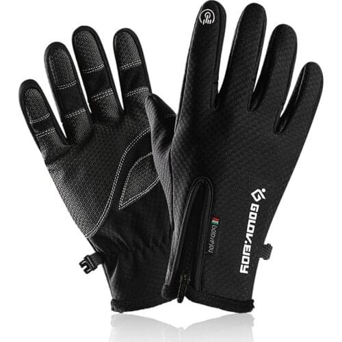 Cold-proof Ski Gloves Waterproof Winter Cycling Gloves Fluff Warm Gloves For Touchscreen Cold Weather Anti Slip Outdoor Sports