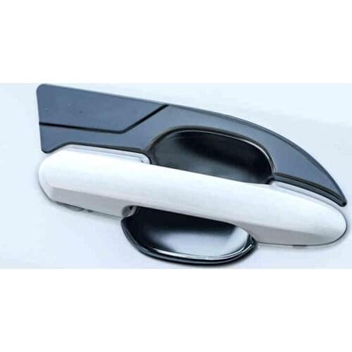 NEW Car Sticker Door Handle Cup Bowl Sticker Car Door Handle Trim Carbon Fiber Chrome Decoration For Toyota RAV4 2019 2020