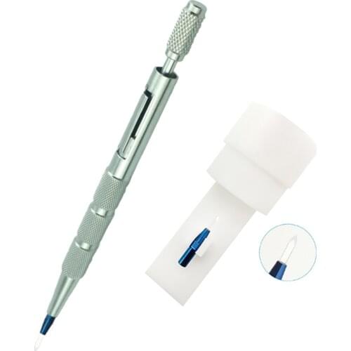 Hair planting knife handle stainless Sapphire hair transplanter handle Beauty blades knives autoclavable Hair Tool