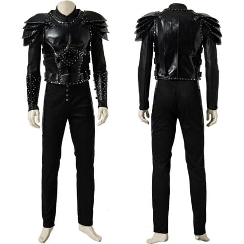 Fancy Halloween Party Geralt of Rivia Cosplay Costume Adult Men Role-playing Cool Outfit Full Set With Shoes