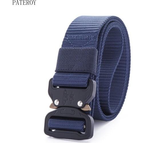 Pateroy Men Belt Male Tactical Mens Belt Military Canvas Belts Big Size Outdoor Tactical Military Nylon Belts Army Ceinture
