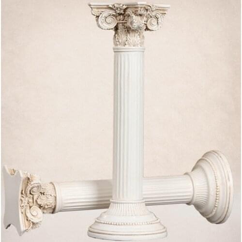 2Pcs/set Roman Columns European-style Ornaments Retro Room Decoration Resin Handicrafts Business Birthday Wedding Gifts R819