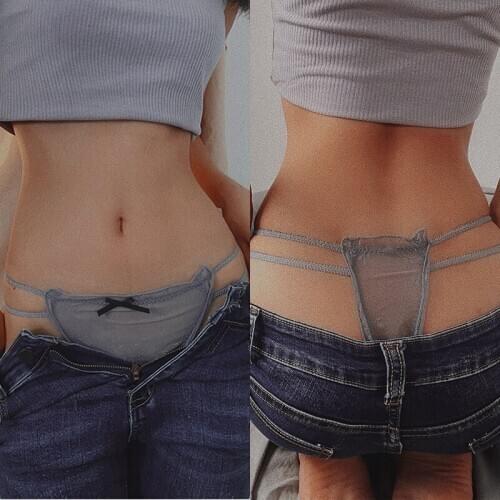 Sexy Womens Thongs Tanga Briefs Panty Panties Lingerie Underwear Female Hipster lace Mesh Transparent Spaghetti GString Exotic