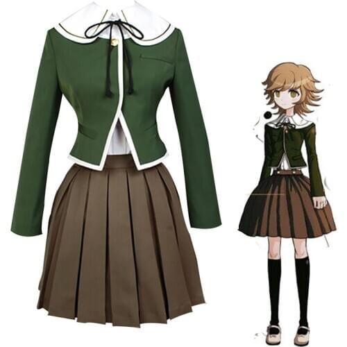 Super Danganronpa Peko Pekoyama Cosplay Costumes Shirts Skirts Wigs Full Sets Girls Halloween Anime Danganronpa Clothes Women