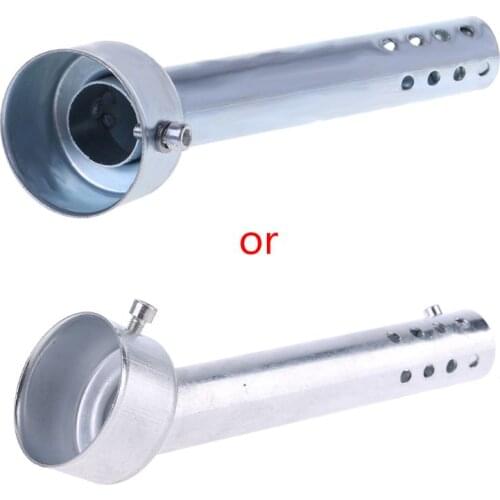 N84F Universal 48mm Motorcycle Angled Exhaust Insert Baffle End Can DB Killer Silencer Muffler elbow 175MM Length