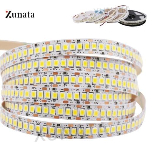 XUNATA 5m 24V LED Strip 240LEDs/m SMD2835 LED Tape White Warm White Flexible LED Ribbon String Light Fixture for Home Decoration