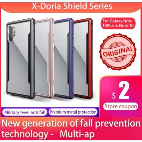 X-Doria Defense Shield Phone Case For Samsung Galaxy Note 10 Military Grade Drop Tested Case For Note 10 Aluminum Cover