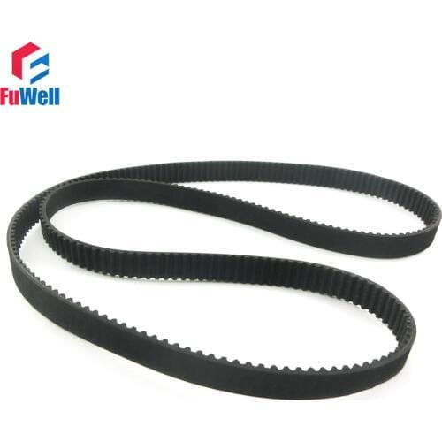 2pcs 3M Toothed Timing Belt 10mm Width Closed Loop Gear Belt 315/318/324/327/330/333/336/339/345/348/351/357/360/363/366/369-3M