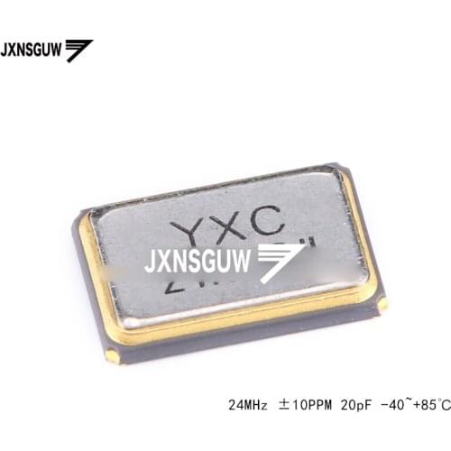 10PCS 5032 SMD passive crystal oscillator/YSX531SL 24MHz 10PPM 20pF X503224MSB4SI 4 foot